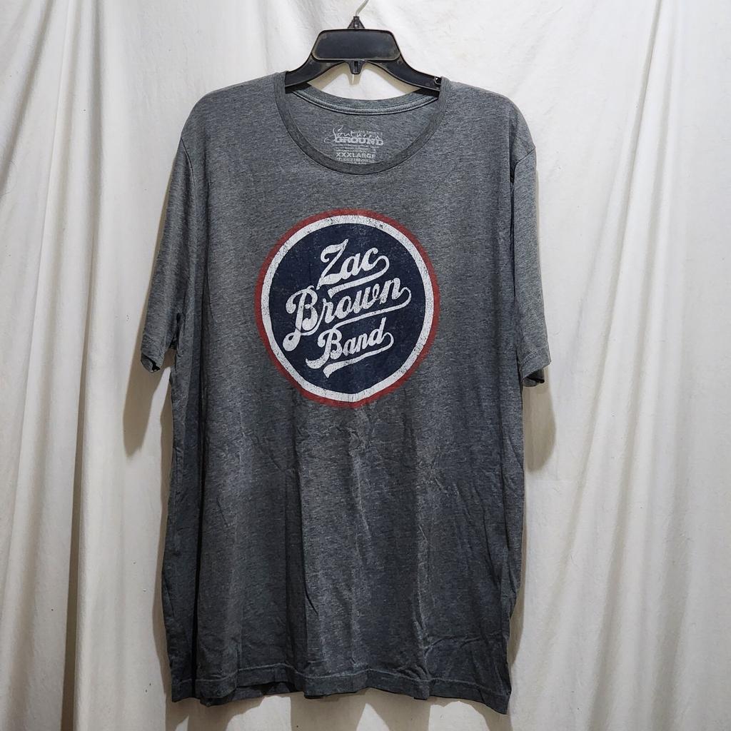 Zac Brown Band Down the Rabbit Hole 2018 Tour Gray T-Shirt XXXL Southern Ground Unisex T-Shirt