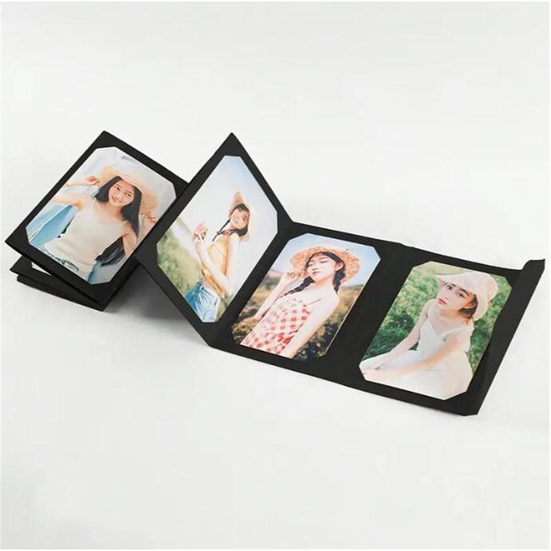 Small Card Photo Postcard Storage Book Folding DIY Handmade Packaging Folding Insert Blank Photo Album