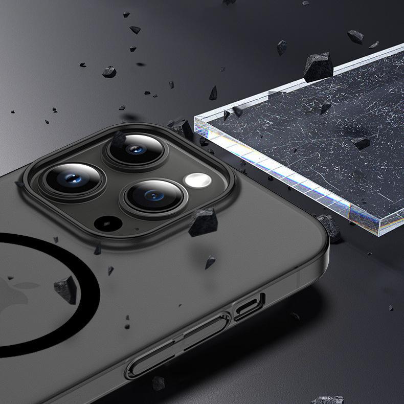Ultra thin Ice Fog Suitable for Apple 17 Skin-sensitive Magnetic Suction Phone Case IPhone 16 Promax Matte Anti fall Protection Case