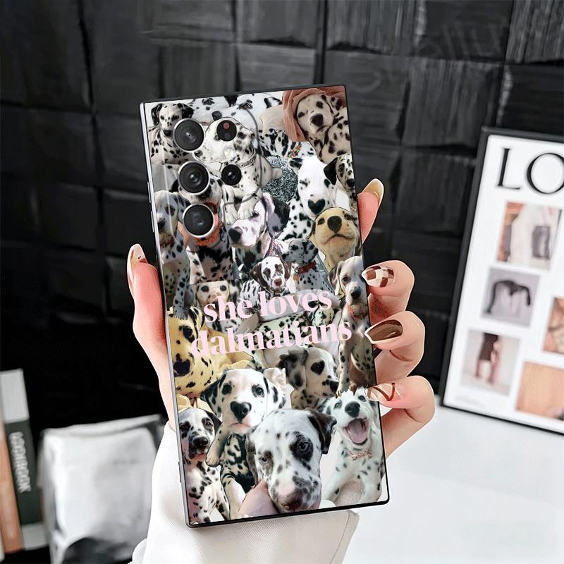 

Dalmatian Cute Dog Soft Phone Case for Samsung Galaxy S26 S25 Edge S24 Ultra S23 Plus S22 S21 FE S20 Black Cover Back Shell Samsung S24 FE