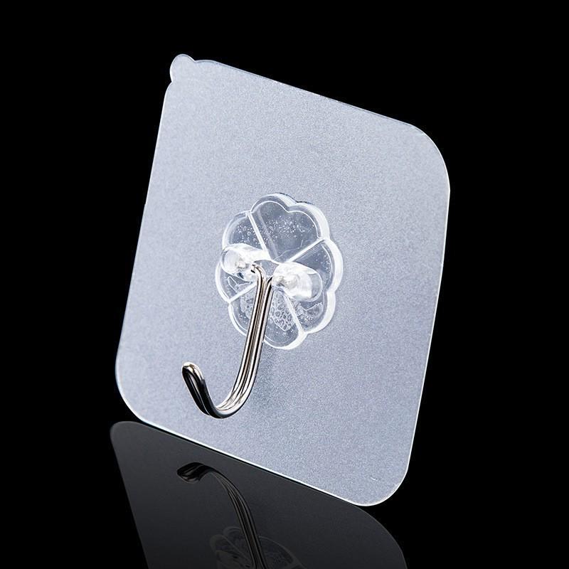 Seamless Strong Adhesive Hook - No-Drill Transparent Load-Bearing Wall Sticker for Kitchen