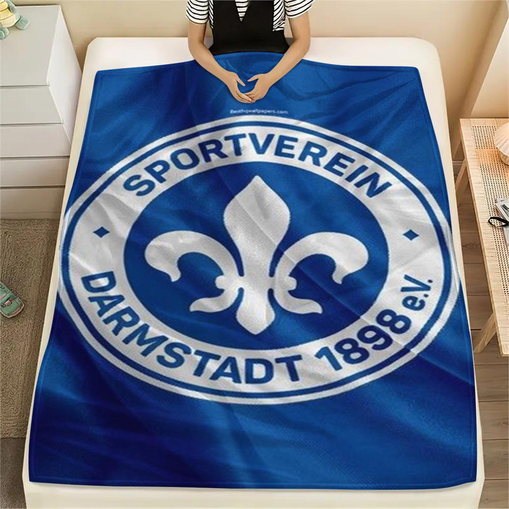 1pz Coperta in Flanella con Stampa SV Darmstadt 98, Alta qualità Confortevole per Tutte le Stagioni, Arredamento per la Casa, Calore e Comfort, Perfetta per Regali di Natale91