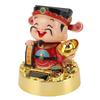 Solar Swinging God of Wealth Figurine Statue God of Fortune Car Dashboard Ornament Feng Shui Decor Gift Chinese New Year Gift