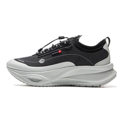 Li Ning Feidian CRC Lite Wasserabweisende, trendige, langlebige Low-Top-Laufschuhe, Unisex-Sneaker, Schwarz/Weiß, AZGV111-3