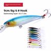 10pcs/box With Box Artificial Fishing Bait Set Crank Hook Fishing Lures Kit  Fishing Accessories