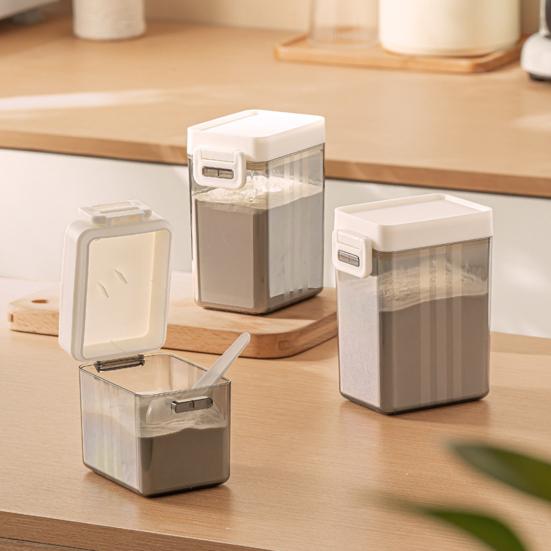 Versiegeltes Glas Lebensmittelqualität Stapelbares Design Küchenaufbewahrungsbox Verdickt Feuchtigkeitsdicht Mehl Zucker Gewürz Aufbewahrungsbehälter