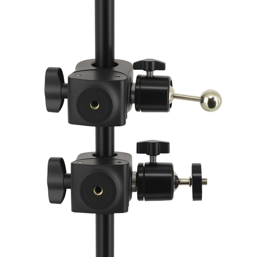 Quick Release Phone Mount Clamp Compatible  Double 1/4 Thread for 13-47mm Diameter Secure Grip Studio Outdoor Use