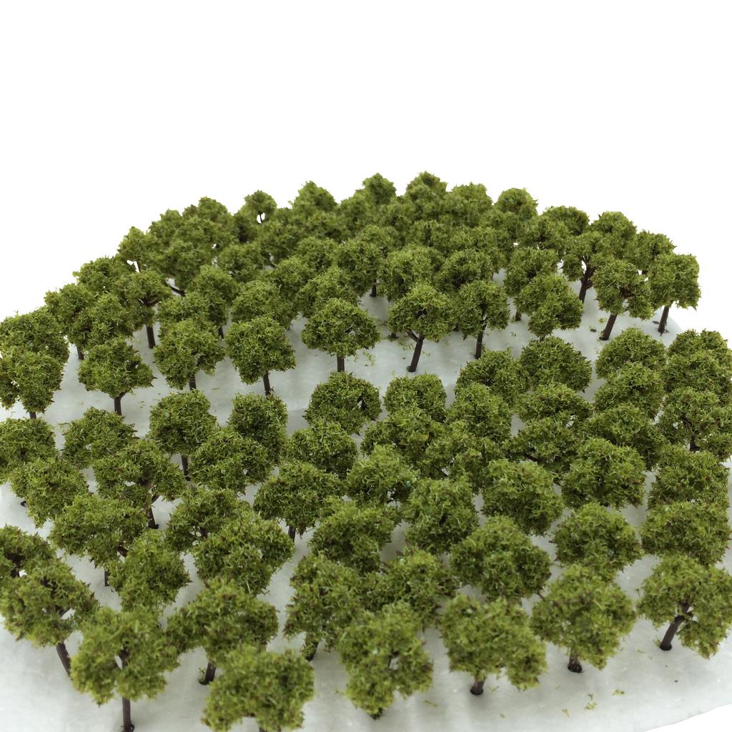 DauStage Forest for N Gauge and Architectural Available in 50 or 100 Colors Dark 100 Trees, 3cm, Dioramas, Railways, Models, (12, Green, Pieces)