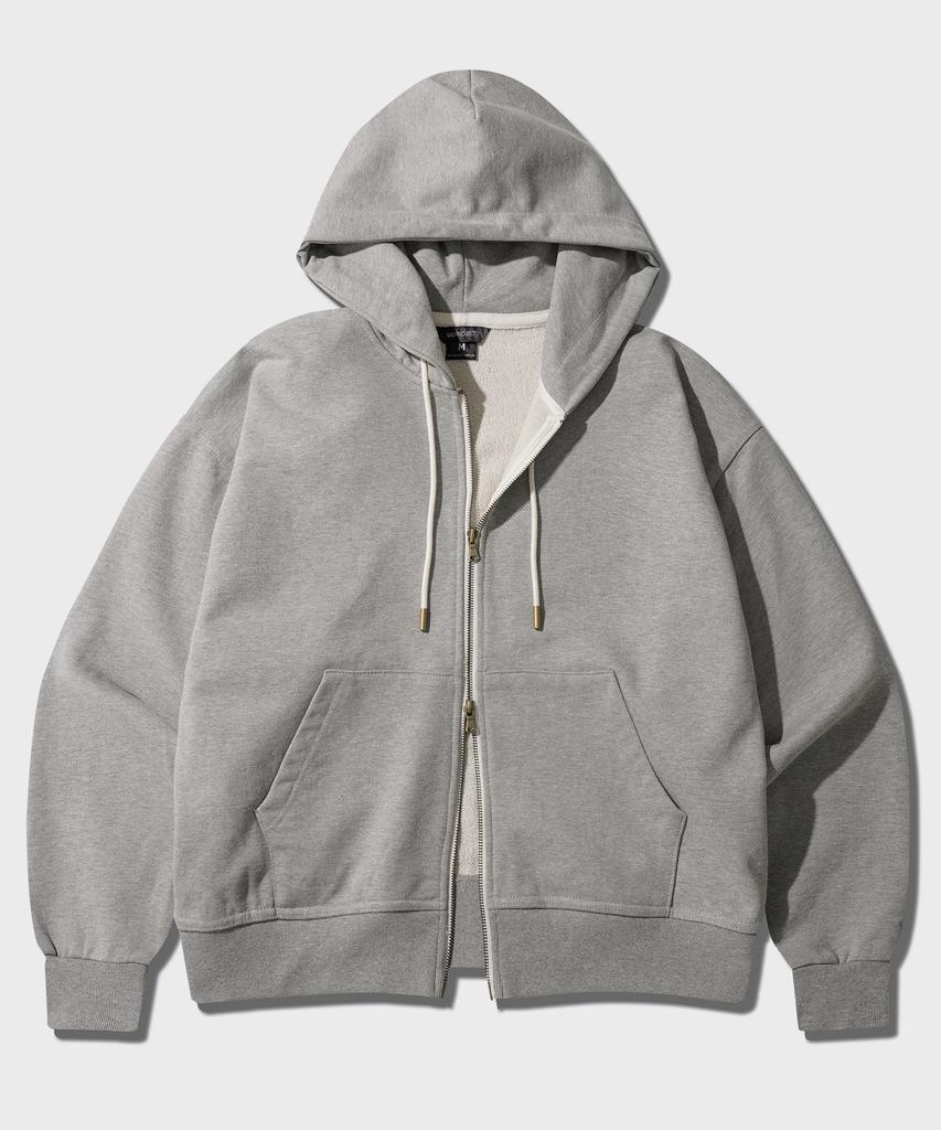 Wv Project Easy Heavy Cotton Zip-Up Grey Mjhd7781