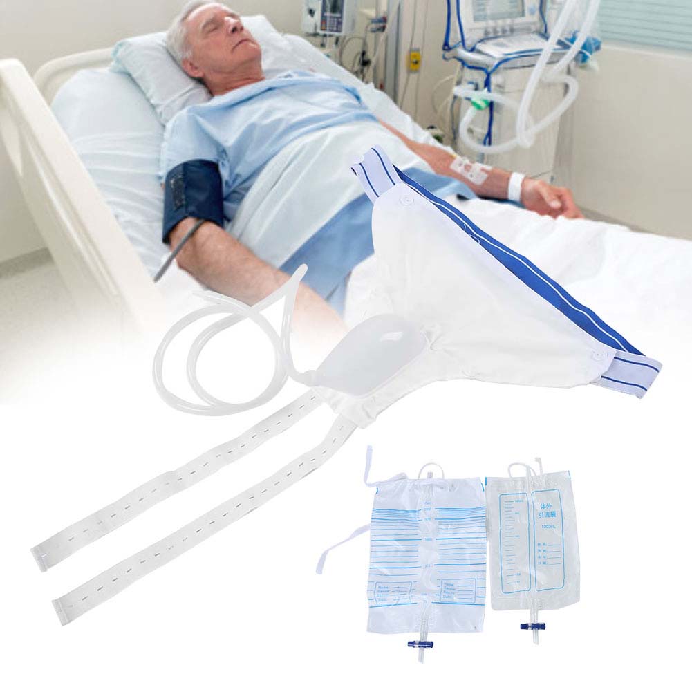 Men Women Silicone Breathable Urine Collector Incontinence Urination Device with CatheterMen Aged Atrophy Type