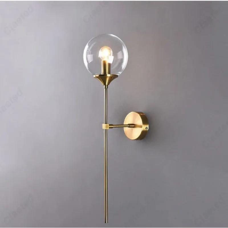 Einfache LED Glaskugel E27 Wandleuchte Kreative und Personalisierte Wohnzimmer Schlafzimmer Nachttischlampe Innen Korridor Flur Beleuchtung