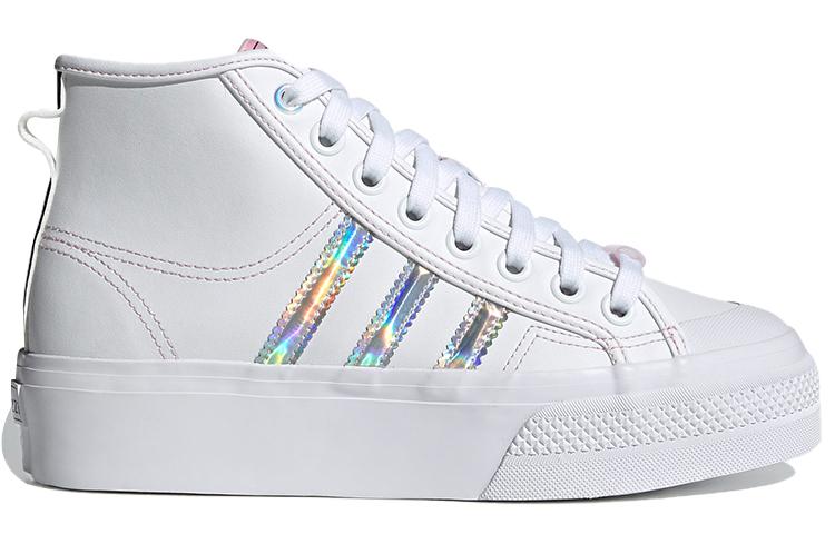 adidas Wmns Nizza Platform Mid 'White Iridescent' Women's H01566