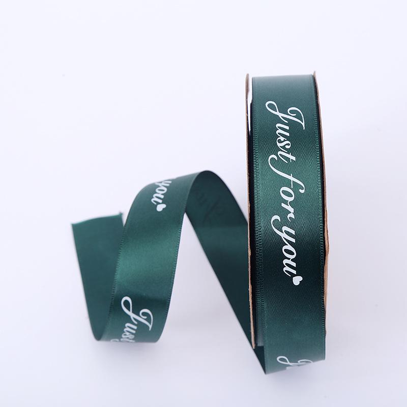 2.5cm Satin Ribbon for Gift Boxes, Cakes, and Flowers - Decorative Bowknot and Woven Colored Ribbon