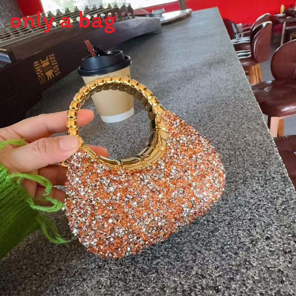 Acrylic Mini Childrens Clutch Bag With Rhinestone Embellishments For Daily Use