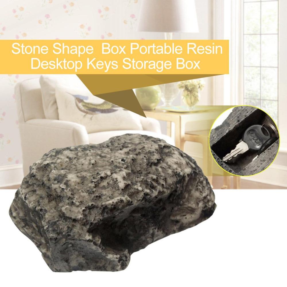Cassaforte di Sicurezza Rock In Stone Contenitori di Stoccaggio Cassetta di Sicurezza Scatola Chiavi di Ricambio da Esterno Mini Armadietto Dropshipping Ingrosso Caldo