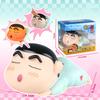1 Piece  Crayon Shin-Chan Pat On The Head Lamp Toy With Light Ornament Anime Figure Model Small Night Light Toys