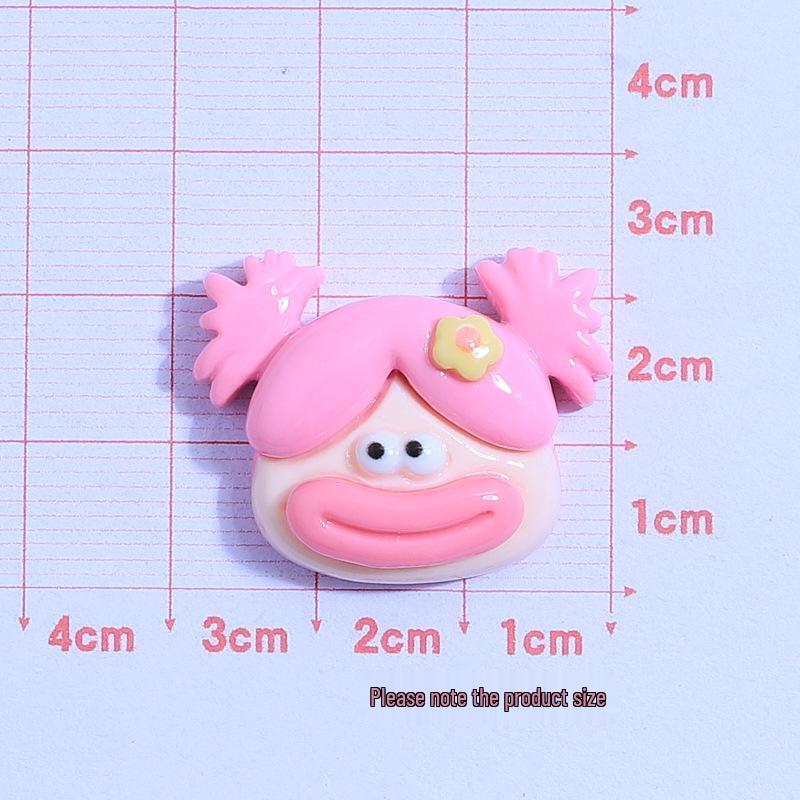 Creative Cartoon Sausage Mouth Resin Accessories: DIY Phone Case, Hair Clip, Headwear