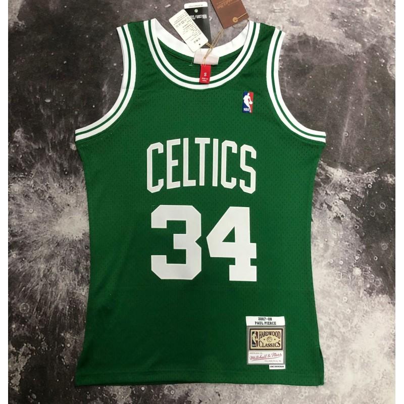 Maglia da Basket Retro Boston Celtics Era 2007-08 Pierce Garnett Allen Ricamata Cotone Maglia Squadra Unisex