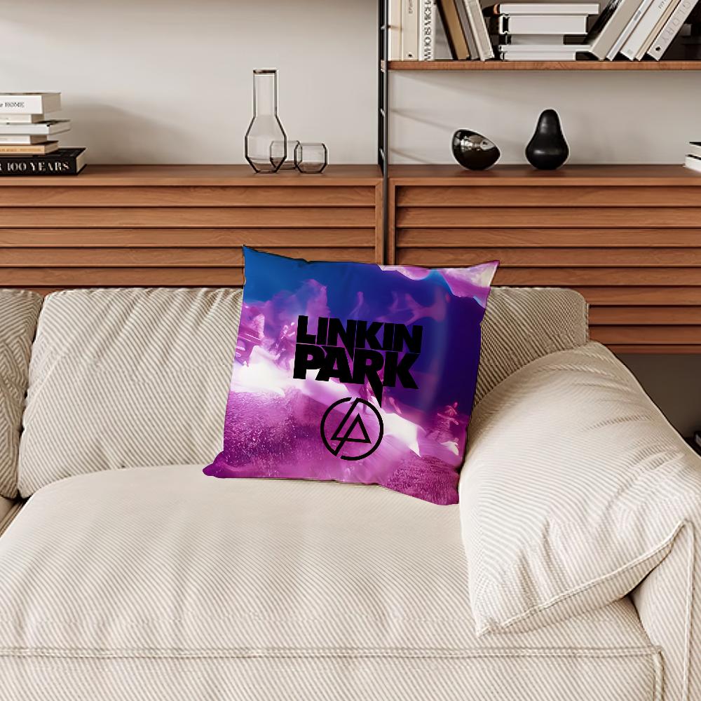 Rock Band From Zero Pillow Case Sofa Living Room Bedroom Headboard Backrest Cushion Square Cushion L-Linkin P-Park Nap Time
