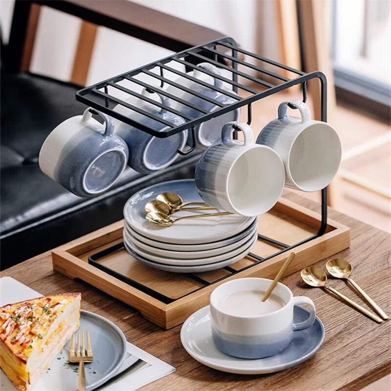 TaoZhi Ceramic Coffee & Breakfast Cup Set