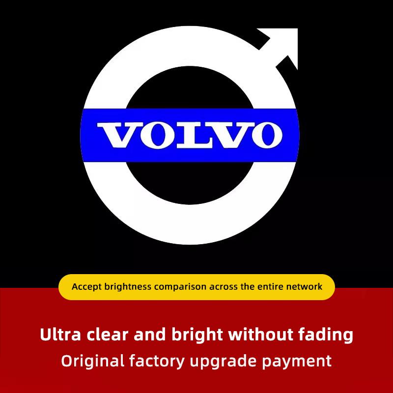 For Volvo 2Pcs Car Door Courtesy Light HD Welcome Lamp For Volvo XC90 V90 V60 XC60 V40 S80 S60 S90 C40 XC40 V70 XC70 C30 C70 EX9