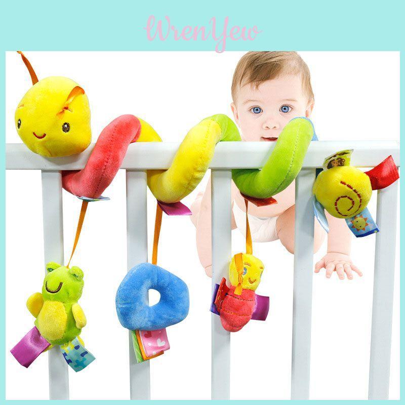 Adorable Baby Newborn Infant Hanging Rattles For Crib Stroller With Vibrant Colors