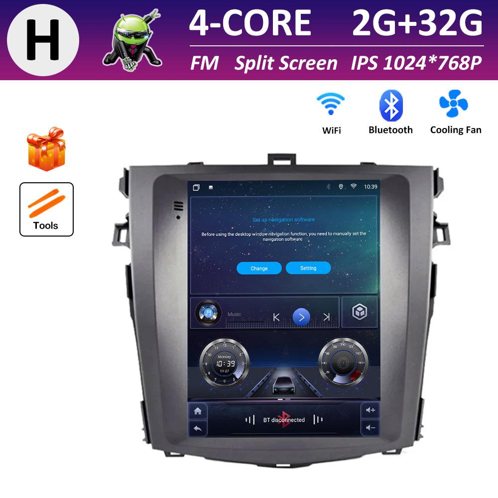 

Автомагнитола DSP Stereo Car Video для Toyota Corolla E140 E150 2007 2008 2009 2010 - 2013 Радиоплеер Android Smart System No 2din