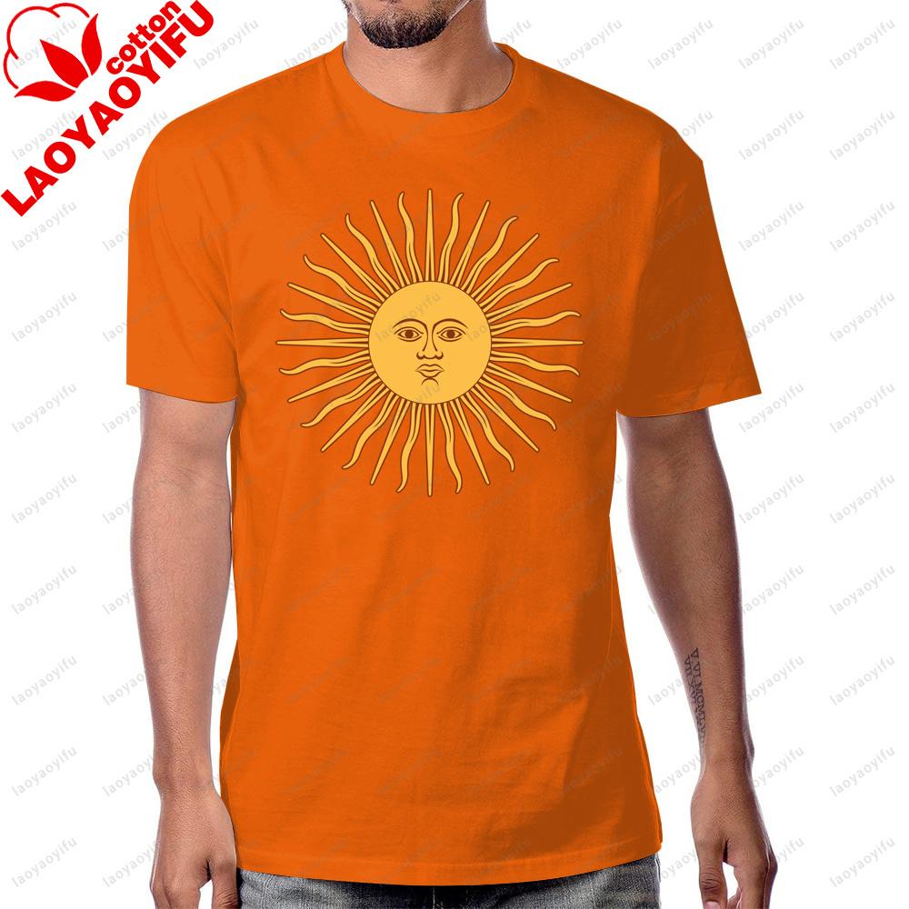 Argentina Pride Argentinian Sun Flag Graphic Vintage Style Printed TShirt Summer Cotton Short Sleeve Y2K Unisex Unisex Clothing