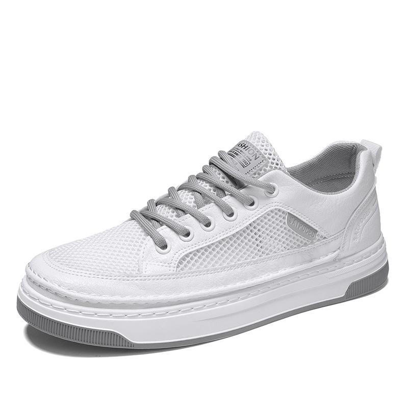 Mode d'été tendance couleur unie vêtement d'extérieur chaussures décontractées respirantes version coréenne tige basse à lacets simple chaussures coupe-vent