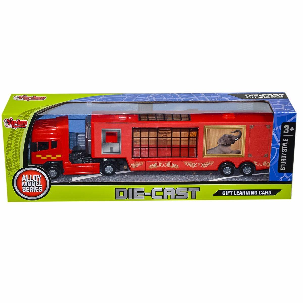 

XFD889-352 Литой под давлением красный выставочный грузовик с коробкой - Vardem Toys