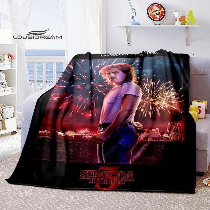 Stranger Things Supernatural Blanket Flannel Fluffy Fleece Throw Blanket Bed Linings Sofa Travel Camping Blankets