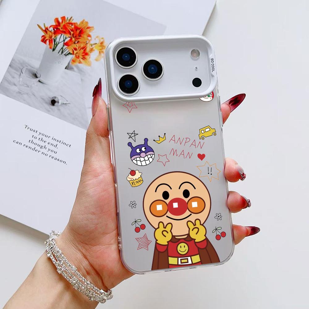 Anime A-Anpanmans Cute Phone Case For iPhone 17 16 15 14 13 12 11 Pro Max Air Matte Laser Aurora Shockproof Funda