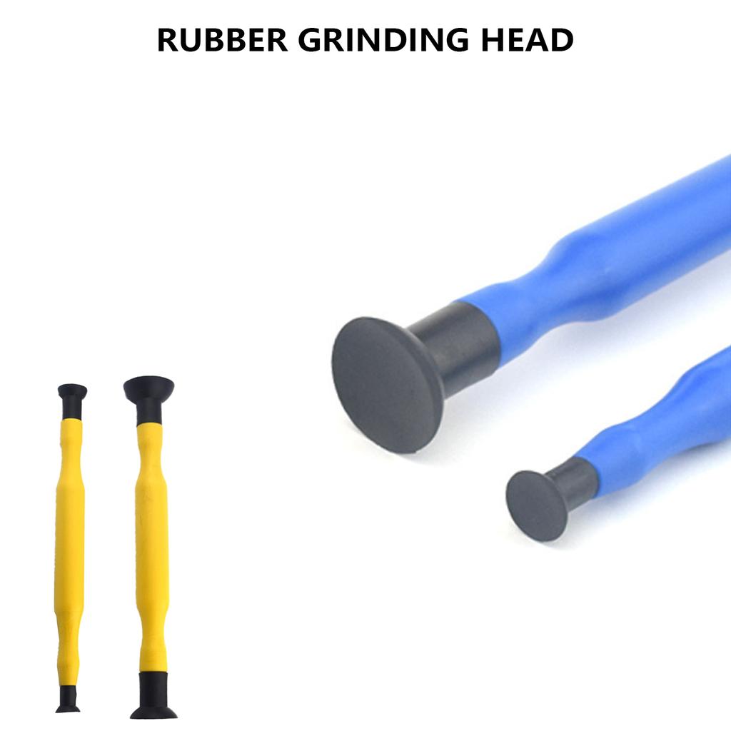 2Pcs Hand Lapping Grinding Sucker Valve Lapping Sticks Hand Valve Lapper Set Manual Grinding Stick for Auto Motorcycle