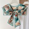 Floral Pattern Shirt Fake Collar Summer Shoulder Wraps New False Fake Collar  Women