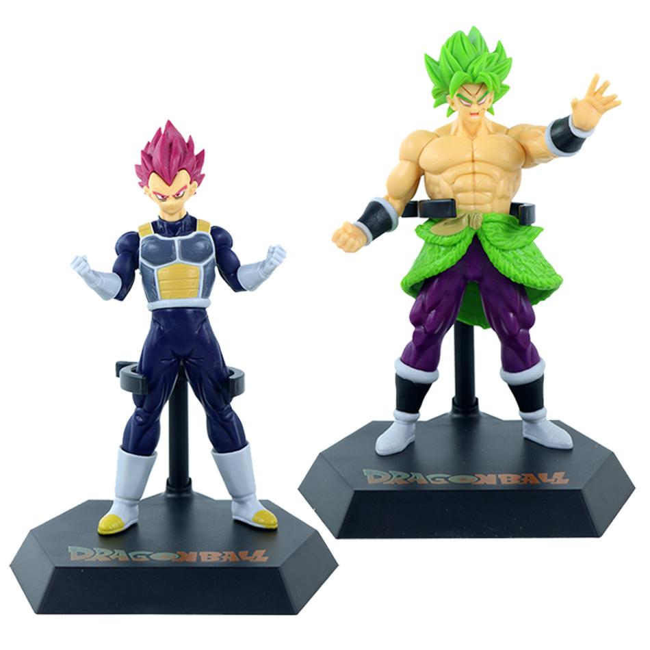 Anime Z Super Saiyan Son Goku Broly Vegeta Anime Action Figurine Model Christmas Gifts Collectible Figurines For Kids