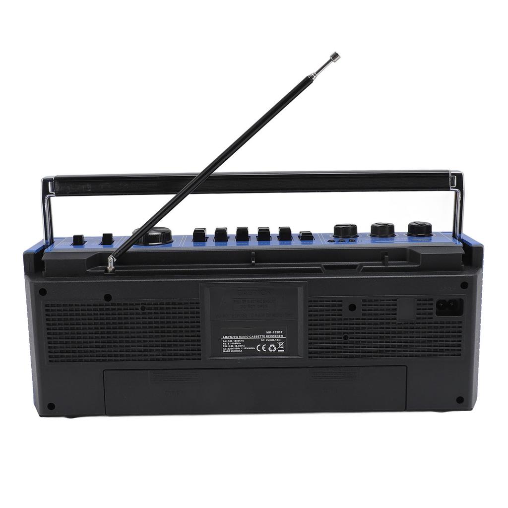 AM FM SW Cassette Player Bluetooth Vintage Great Sound Quality USB Port 3.5mm Aux In Tape Recorder Tape Player Cassette Recorder