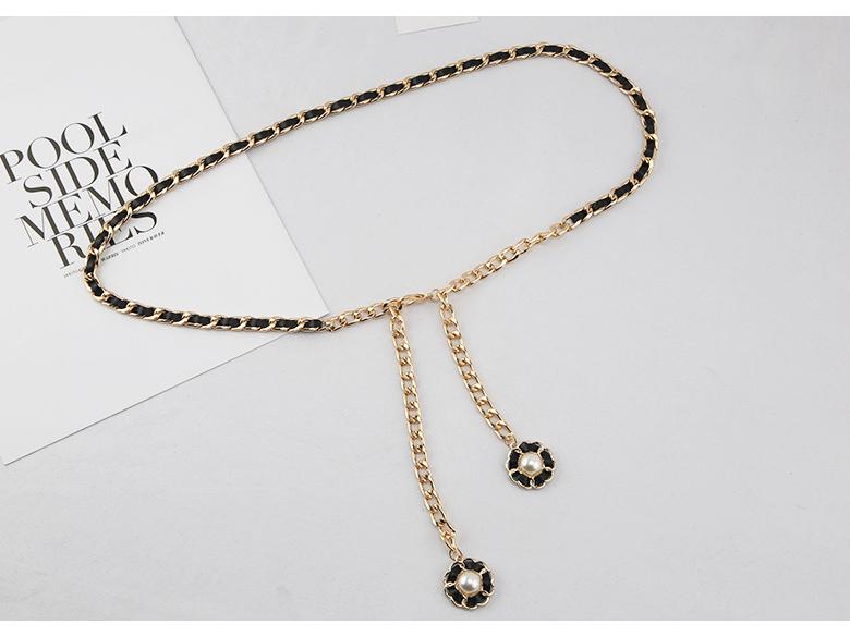 

Женский модный пояс-цепочка из металла с декоративной юбкой 100cm