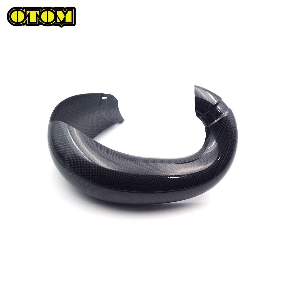 Motorcycle For KTM HUSQVARNA GASGAS 2023-2024 Carbon Fiber Exhaust Guard Protector Cover SX XCW EXC TE TC TX EC MC Accessories