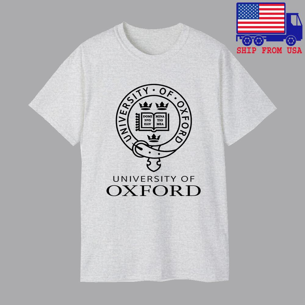 Oxford University College Men#039;s Grey Size S5XL Unisex T-Shirt XXL