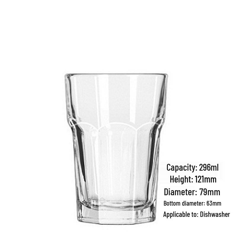 

Libby Octagonal Thickened Large Glass Mug for Beer, Milk Tea, or Cold Drinks - Pizza Hut Style, Heat Resistant for Home Use 301-400ml Range