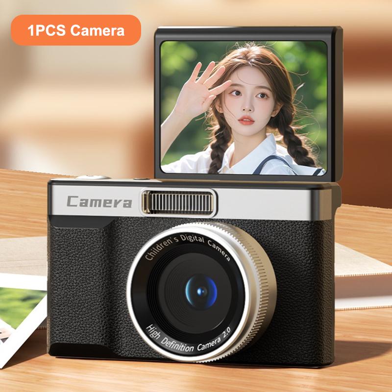 Ccd Digital Camera Travel 180°Flip Screen Selfie Camara 96Mp Autofocus 8X Zoom Entry-Level Kids Camara Portable Card Camera