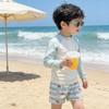 Boys Quick Dry Swim Trunks Set Professional Summer Beach Training Vacation Comfortable Medium Large Kids Swimming Suit