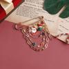 Snowflakes Christmas Brooch Snowman Dress Shawl Clip Delicate Waistband Pin  Clothing Accessories