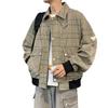 New Large-size Jacket Men's Lapel Loose Trendy Brand Korean Version Fattened and Enlarged