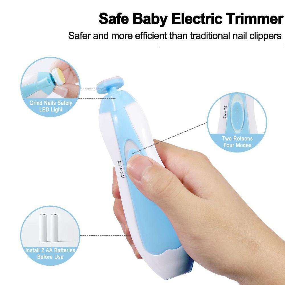 Anti-scratch Electric Baby Nail Trimmer Anti-clamping Baby Nail Care Equipment  Home
