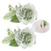 Contemporary Artificial Flower Curtain Fastening Clips Set of 2 Decorative Window Drapery Holders Tieback Straps Buckles