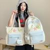 Schoolbag College Style Junior High School Students Elementary School Students Large Capacity Two-piece Set Class Backpack Cute Handheld Tuition Bag