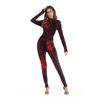 Versatile Women Halloween Scary Skull Skeleton Jumpsuit For Cosplay