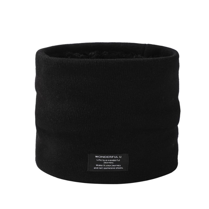 Winter scarf Unisex velvet thickened neck cover Outdoor cycling mask Versatile knitted warm pullover scarf