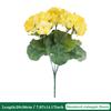 36CM 4/6Pcs Artificial Flowers Silk Begonia Bouquet Realistic Colorful Wedding Home Party Living Room Table Decoration